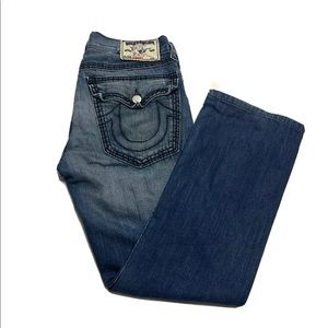 True Religion Mens 33W X 30L Blue Jeans